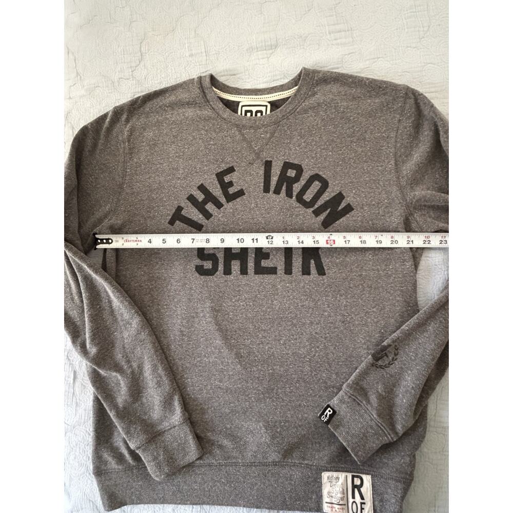 Iron Sheik Roots of Fight WWF WWE Pullover Crewneck Sweatshirt Grey Sz L - Picture 6 of 8
